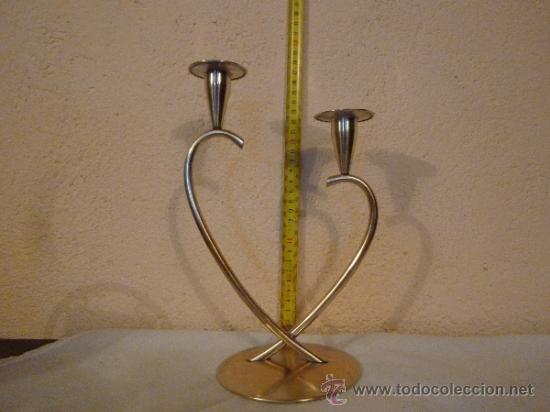 Antig&uuml;edades: Candelabro de laton, - Foto 1