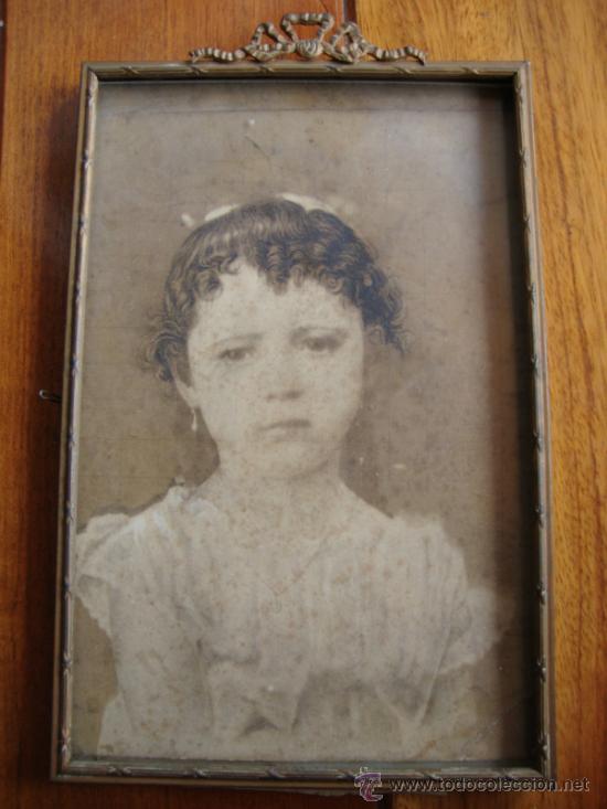 Antig&uuml;edades: RETRATO ENMARCADO ANTIGUO SIGLO XIX GABRIELA DE ARELLANO Y D'ARIES