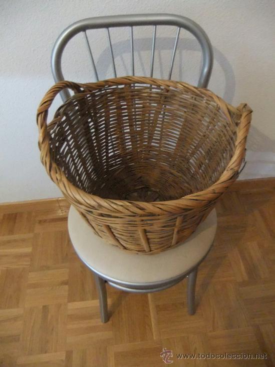 Antig&uuml;edades: cesta de mimbre - Foto 1