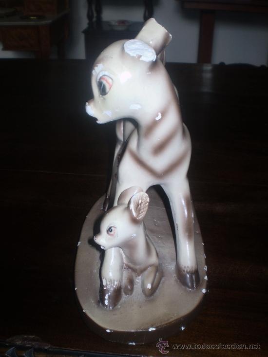 Antig&uuml;edades: BAMBI DE YESO POLICROMADO - Foto 2