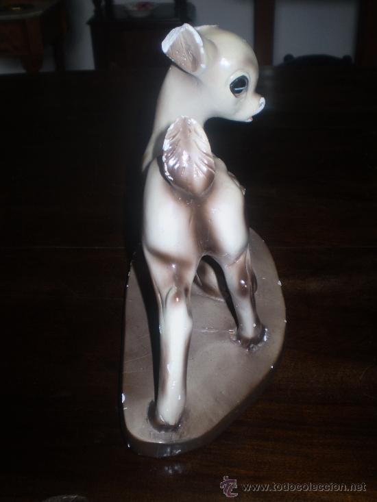 Antig&uuml;edades: BAMBI DE YESO POLICROMADO - Foto 4