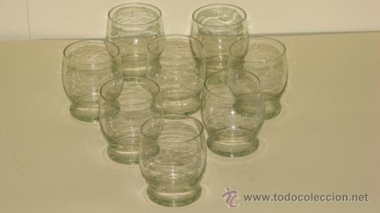 Antig&uuml;edades: LOTE DE 8 ANTIGUOS VASOS - Foto 1