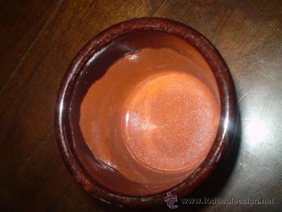 Antig&uuml;edades: CUENCO DE BARRO COCIDO Y VIDRIADO - Foto 3