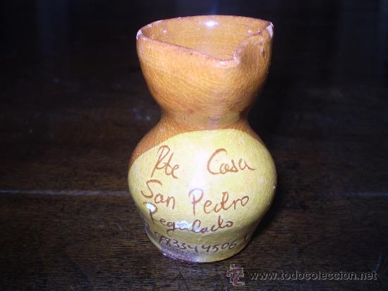 Antig&uuml;edades: JARRITA DE BARRO COCIDO Y VIDRIADO - Foto 1