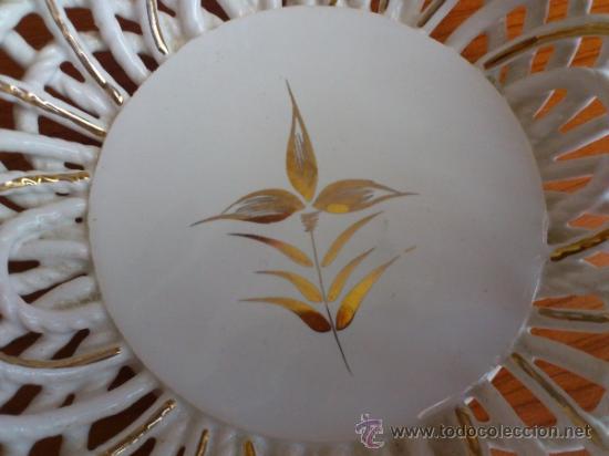 Antig&uuml;edades: Centro de mesa antiguo en ceramica esmaltada - Foto 4