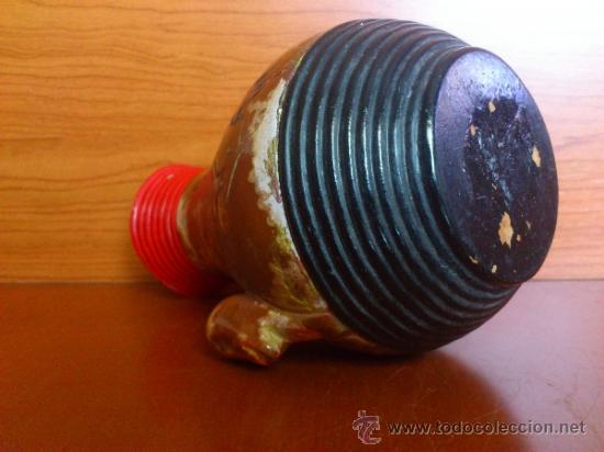 Antig&uuml;edades: Jarr&oacute;n antiguo en madera trabajada y esmaltada a mano - Foto 8