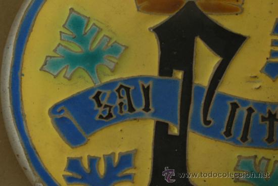 Antig&uuml;edades: Plato de cer&aacute;mica con dibujos - Foto 3