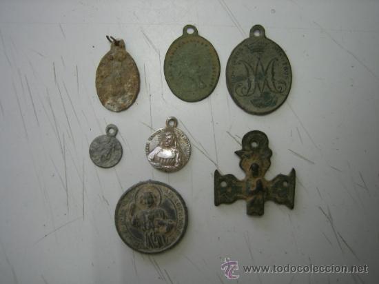 Antig&uuml;edades: Lote de Medallas religiosas - Foto 1