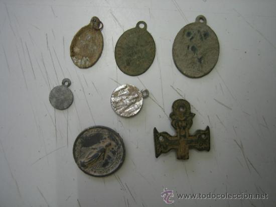 Antig&uuml;edades: Lote de Medallas religiosas - Foto 2