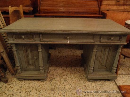 Antig&uuml;edades: MESA DE DESPACHO FINALES DEL XIX - Foto 1