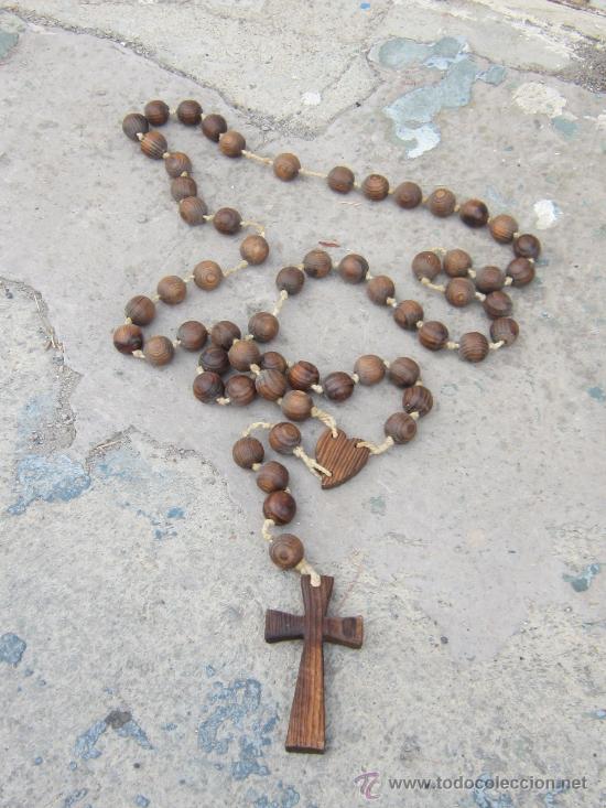Antig&uuml;edades: ROSARIO EN MADERA - Foto 1
