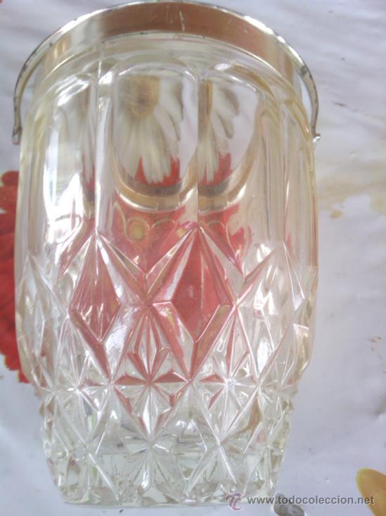 Antig&uuml;edades: antigua cubitera en cristal labrado, - Foto 4