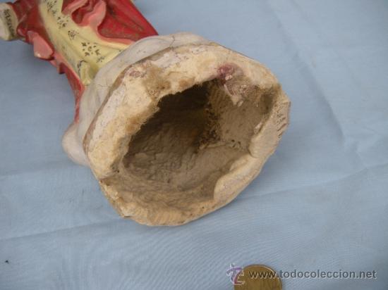 Antig&uuml;edades: ANTIGUA FIGURA CORAZ&Oacute;N DE JES&Uacute;S - Foto 3