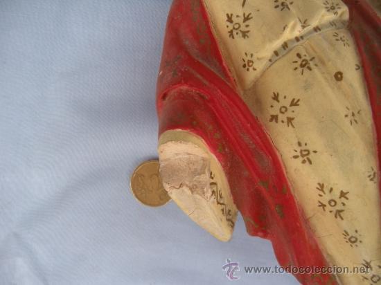 Antig&uuml;edades: ANTIGUA FIGURA CORAZ&Oacute;N DE JES&Uacute;S - Foto 5