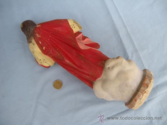 Antig&uuml;edades: ANTIGUA FIGURA CORAZ&Oacute;N DE JES&Uacute;S - Foto 2