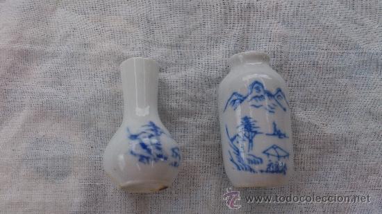 Antig&uuml;edades: LOTE 2 MINI JARRONES - Foto 2