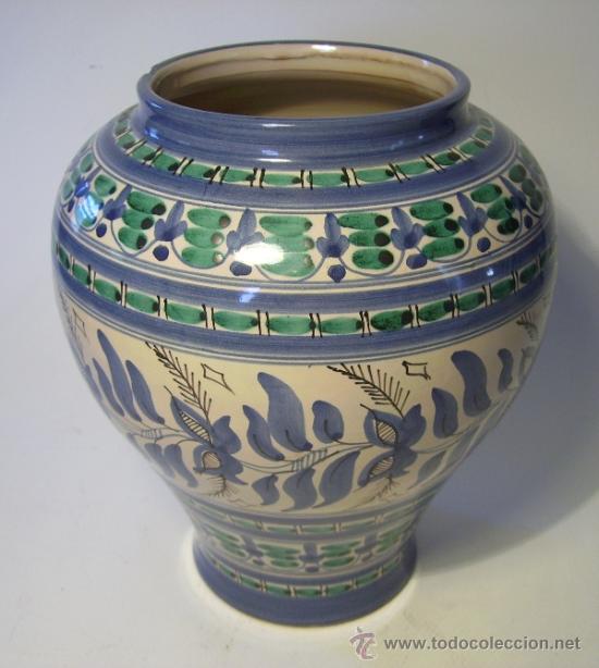 Antig&uuml;edades: JARRON  CERAMICA  Manises - Foto 5