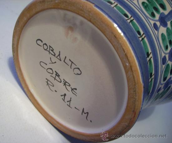 Antig&uuml;edades: JARRON  CERAMICA  Manises - Foto 2