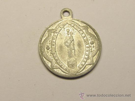 Antig&uuml;edades: Medalla religiosa de la Virgen del Pilar. - Foto 1