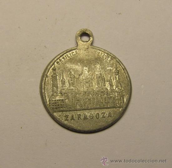 Antig&uuml;edades: Medalla religiosa de la Virgen del Pilar. - Foto 2
