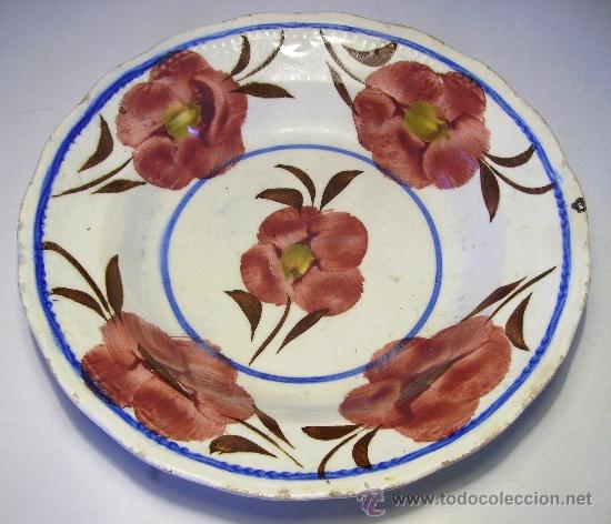 Antig&uuml;edades: PLATO  CERAMICA  MANISES - Foto 1