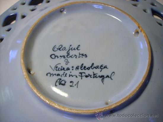 Antig&uuml;edades: PLATO  CERAMICA  CALADO - Foto 8