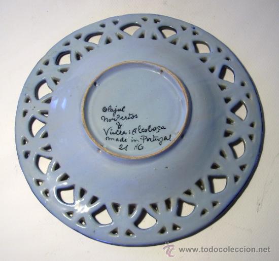 Antig&uuml;edades: PLATO  CERAMICA  CALADO - Foto 2