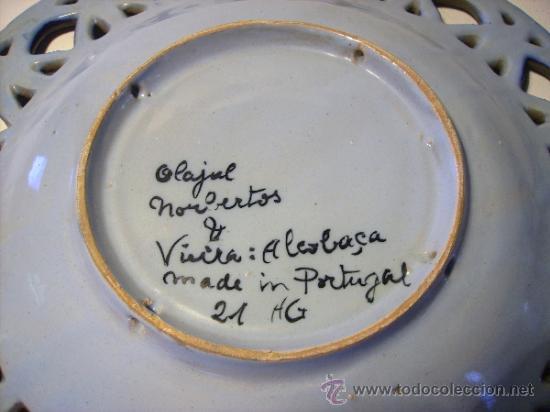 Antig&uuml;edades: PLATO  CERAMICA  CALADO - Foto 8