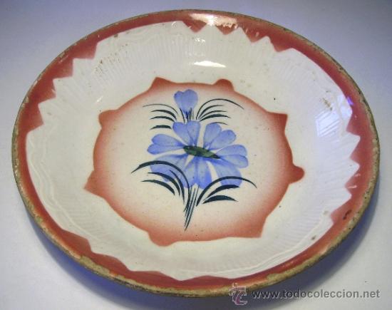 Antig&uuml;edades: PLATO  CERAMICA  MANISES - Foto 3