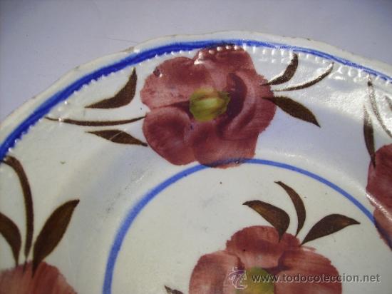 Antig&uuml;edades: PLATO  CERAMICA  MANISES - Foto 2