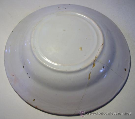 Antig&uuml;edades: PLATO  CERAMICA  MANISES - Foto 3