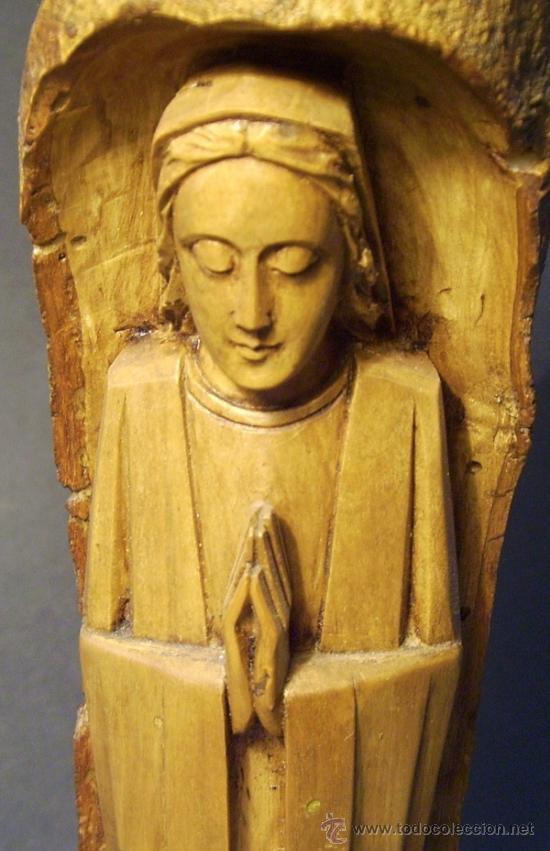 Antig&uuml;edades: VIRGEN  DE  FINA  TALLA  MADERA - Foto 6