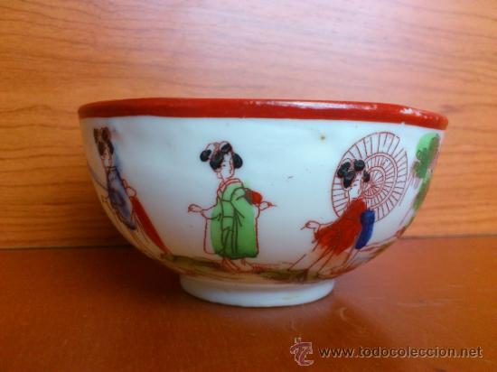 Antigüedades: Juego antiguo de dos servicios de Té Japones en porcelana fina DAI NIPPON 1935 - 1950 - Foto 6 - 39139194