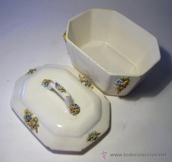 Antig&uuml;edades: CAJA  CERAMICA  MANISES - Foto 4