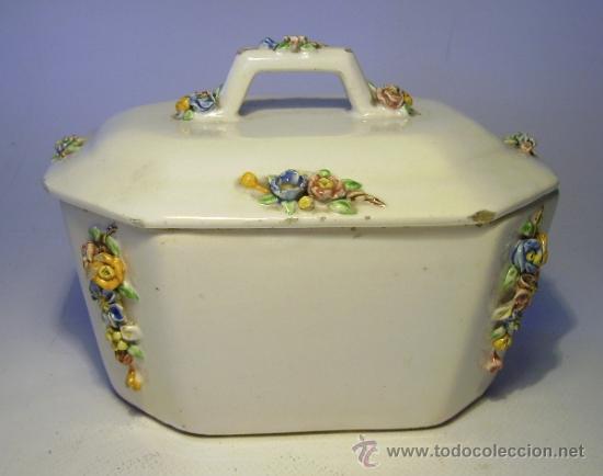 Antig&uuml;edades: CAJA  CERAMICA  MANISES - Foto 3