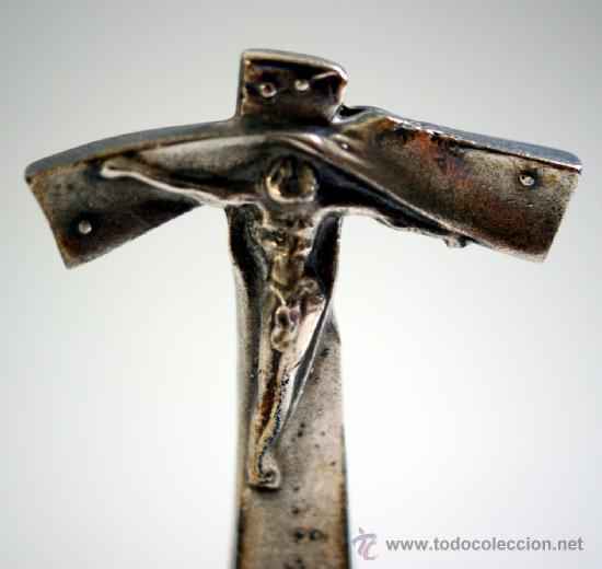 Antig&uuml;edades: CAMPANILLA ECLESI&Aacute;STICA - METAL PLATEADO - A&Ntilde;O 1978 - Foto 3