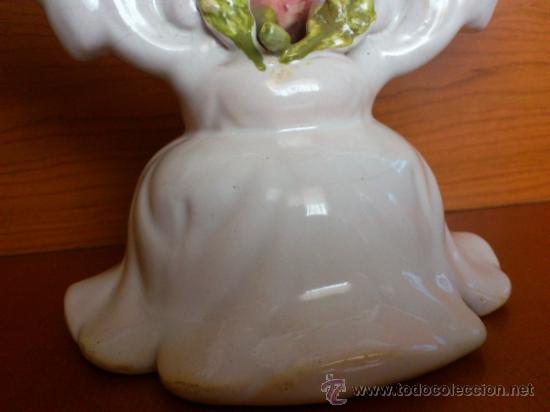 Antig&uuml;edades: Candelabro antiguo en ceramica - Foto 14