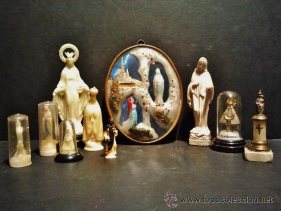 Antig&uuml;edades: Lote de 10 im&aacute;genes religiosas. - Foto 1