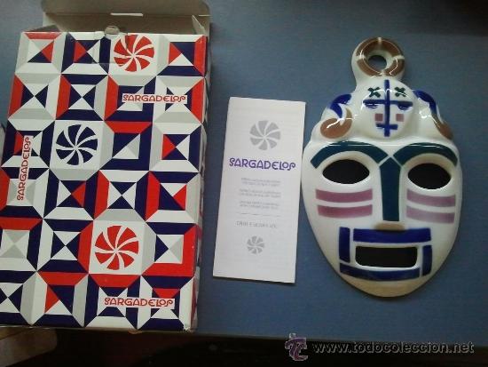 Antig&uuml;edades: mascara en caja de sargadelos nueva - Foto 1