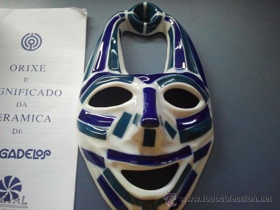 Antig&uuml;edades: mascara en caja de sargadelos nueva - Foto 2