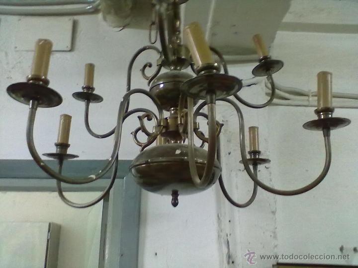 Antig&uuml;edades: LAMPARA HOLANDESA NUEVE LUCES - Foto 2