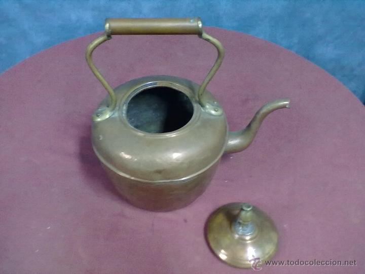 Antig&uuml;edades: TETERA CAFETERA DE COBRE - Foto 2