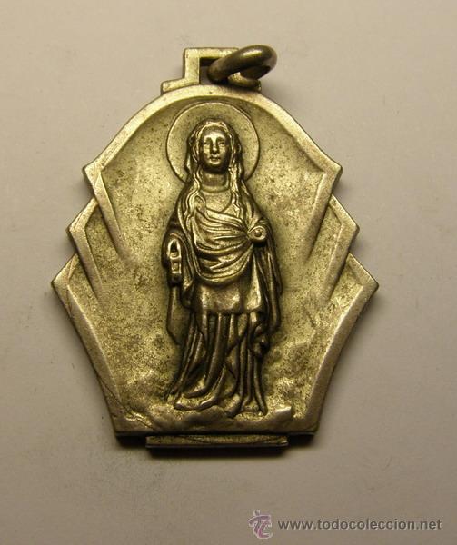 Antig&uuml;edades: Medalla religiosa de la Virgen. - Foto 1