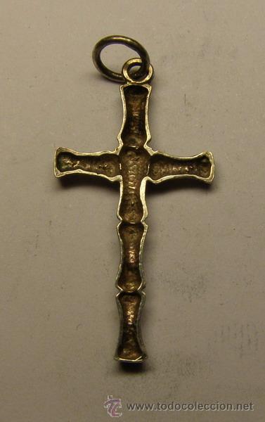 Antig&uuml;edades: Medalla religiosa crucifijo. - Foto 2
