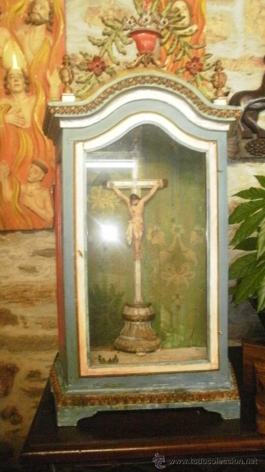 Antig&uuml;edades: ANTIGUA HORNACINA DE MADERA - Foto 1
