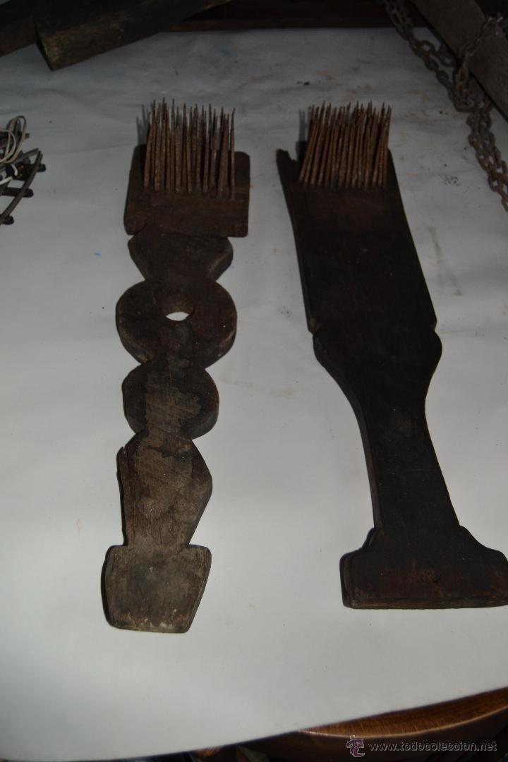 Antig&uuml;edades: Pareja de restrelos de Lino - Foto 1