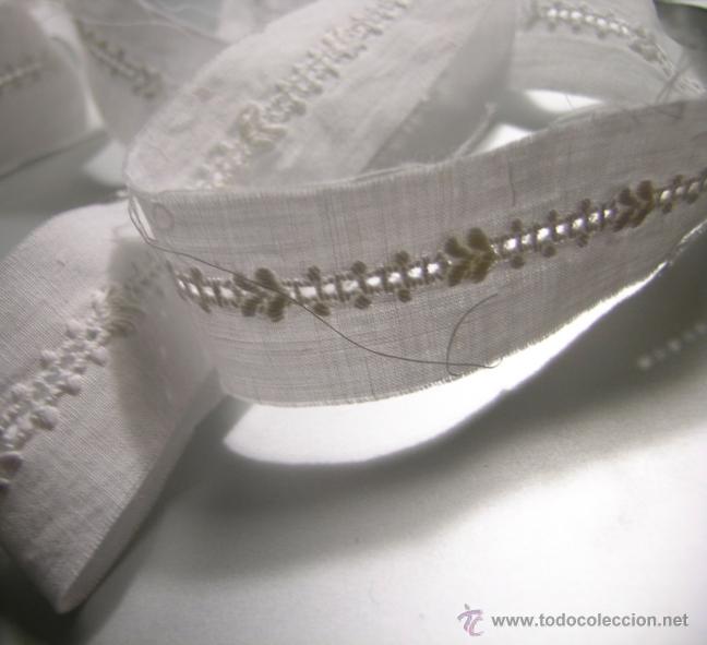 Antiquit&auml;ten: Antiguo Entredos Puntilla. Tira - Blanca - 300cm x 2,4cm