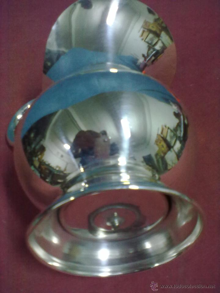 Antig&uuml;edades: JARRA DE METAL PLATEADO SIN CONSTRASTAR - Foto 4