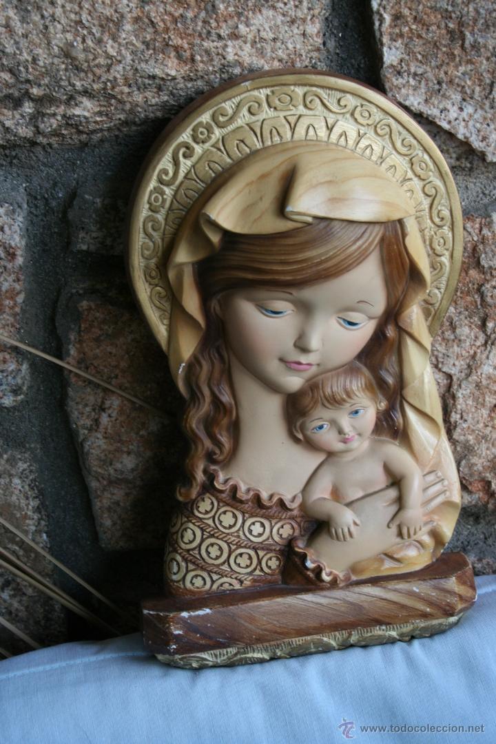 Antig&uuml;edades: antigua figura de virgen - Foto 1
