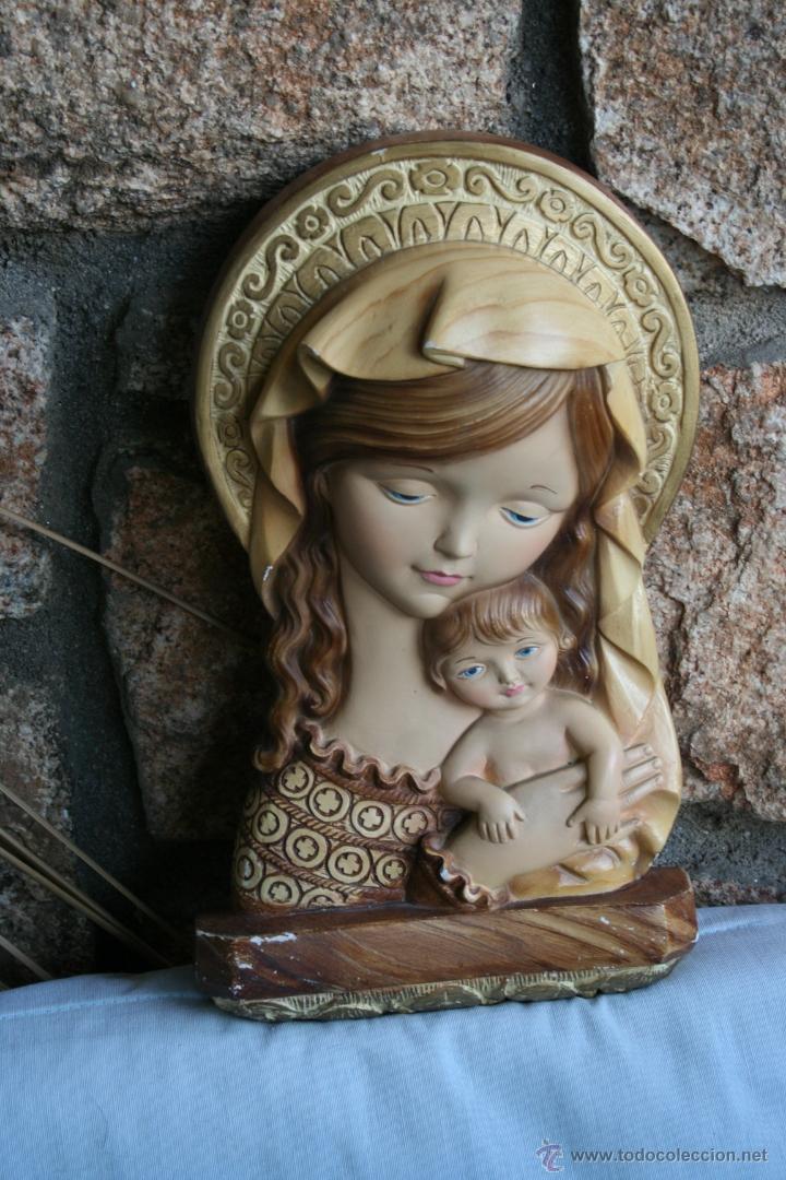 Antig&uuml;edades: antigua figura de virgen - Foto 7